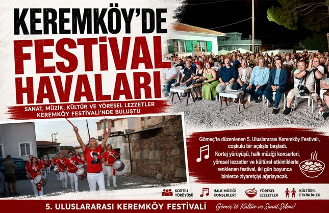 Gömeç'te kültür, sanat ve yöresel değerler festivalde buluştu