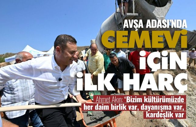 Avşa Adası'nda cemevi için ilk harç atıldı