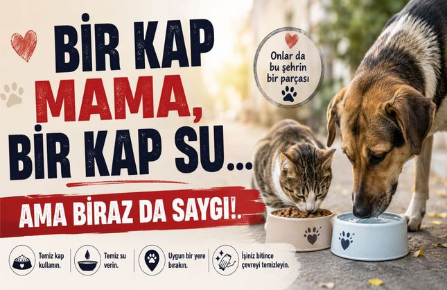 Bir kap mama, bir kap su, ama biraz da saygı!