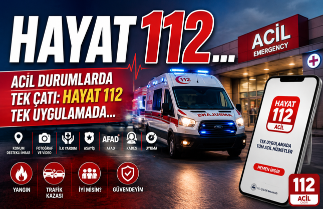 HAYAT 112 Acil 800 bini aştı! Tüm Acil Hizmetler Tek Uygulamada