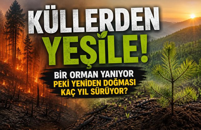 BİR ORMAN YANIYOR! PEKİ YENİDEN DOĞMASI KAÇ YIL SÜRÜYOR?