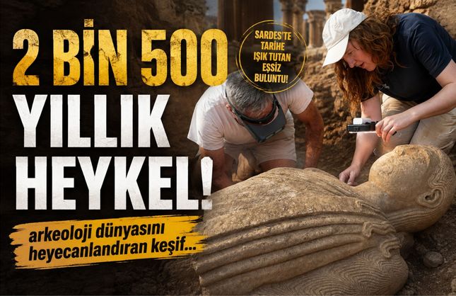 2 bin 500 yıllık heykel! Arkeoloji dünyasını heyecanlandıran keşif