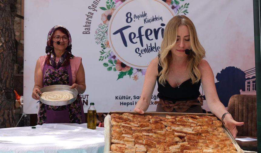 Teferiç Şenliği'nde Lezzet Dolu Anlar! Boşnak Böreği Atölyesi Mest Etti