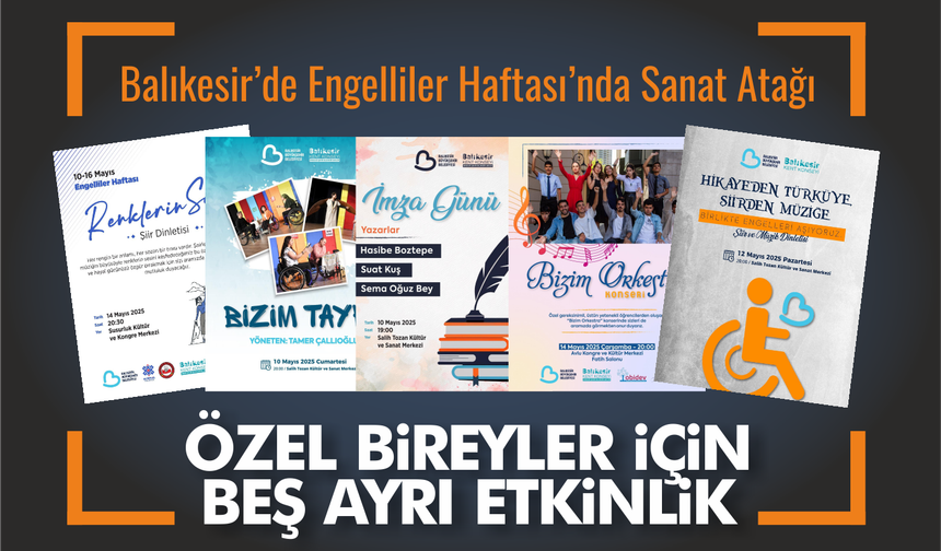 Balıkesir'de Özel Bireyler İçin Beş Ayrı Etkinlik