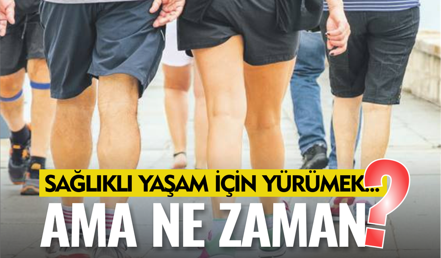 Sağlıklı Bir Yaşam İçin Yürümek… Ama Ne Zaman?