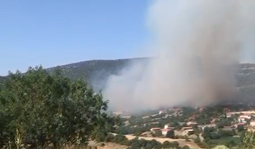 Kepsut’ta Alevler Mahalleye Dayandı! Eyüpbük’te Büyük Yangın!