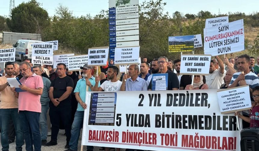Beş Yıl Geçti, Hâlâ Anahtar Yok! Balıkesir'de TOKİ Mağdurları AK Parti’ye Seslendi