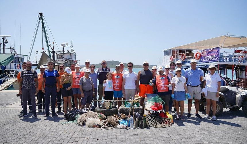 Cunda’da “Temiz Deniz” Seferberliği: Utanç Tablosu Sahilde!