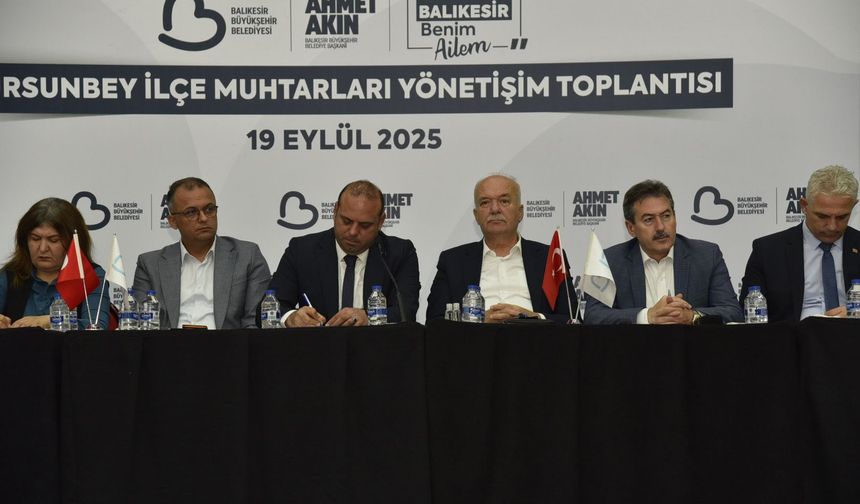 Dursunbey’de Muhtarlar Toplantısı Gerçekleştirildi