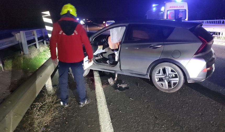 Balıkesir Havran Yolunda Trafik Kazası: Otomobil ile Motosiklet Çarpıştı