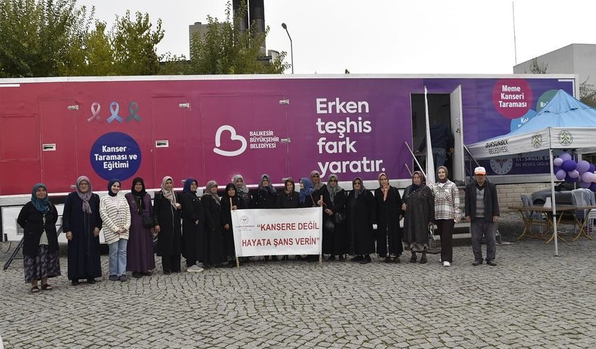 Dursunbey’de “Kansere Değil, Hayata Şans Verin” Etkinliği: Ücretsiz Kanser Taraması Başladı