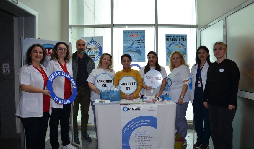Balıkesir Atatürk Şehir Hastanesi’nden Diyabet Farkındalık Standı