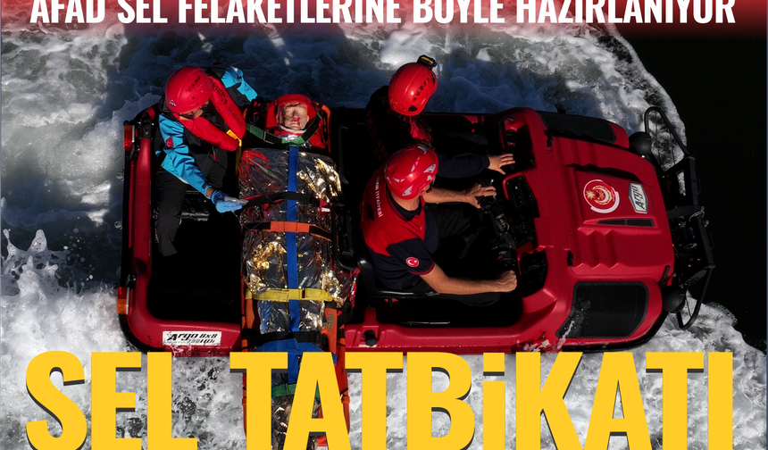 AFAD olası sel felaketlerine böyle hazırlanıyor... İzmir'de sel tatbikatı