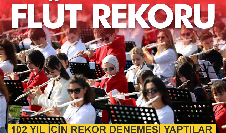 Balıkesir Üniversiteliler Türkiye’nin Flüt Rekoruna İmza Attı
