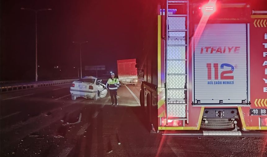 Susurluk’ta Feci Kaza! 1 Ölü 1 Yaralı!