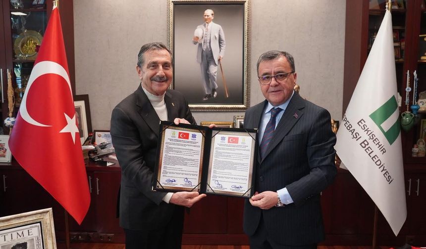 Kardeş oldular... Altıeylül ve Tepebaşı'ndan kardeşlik protokolü