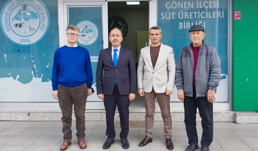 Gönen’de Süt Analiz Laboratuvarı Yerinde İncelendi