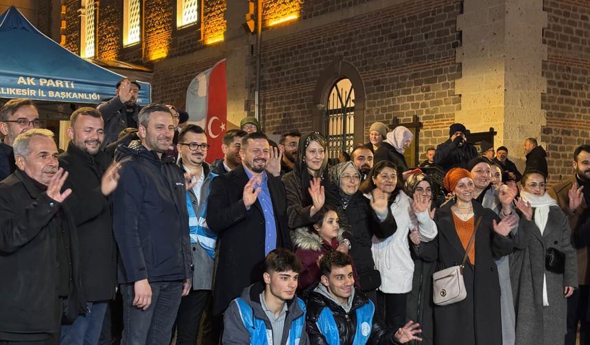 AK Parti'de Miraç Kandili Buluşmaları.. Paşa Camii'de sahlep ikramı