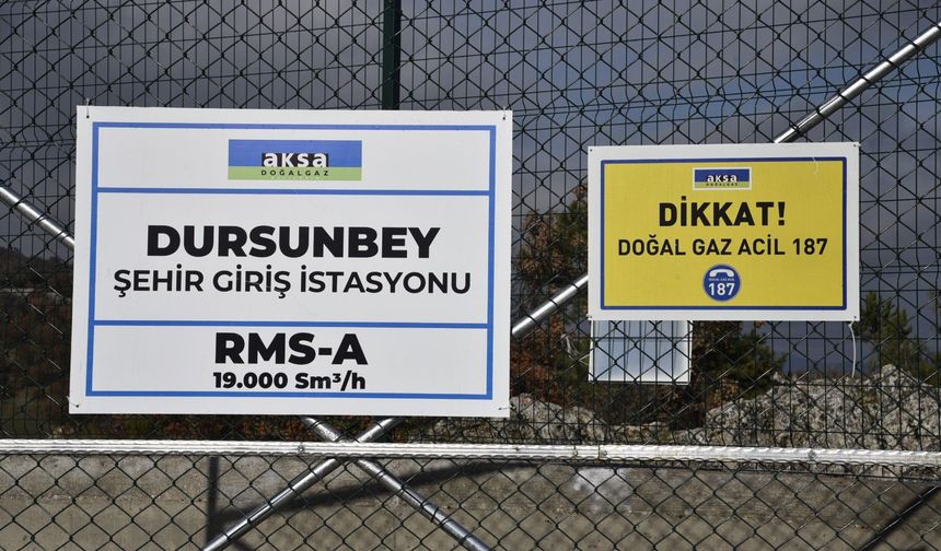 Dursunbey’de Doğalgaz Dönemi Başladı: İlçeye Ulusal Gaz Arzı Verildi