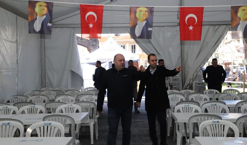 Gönen Belediyesi, İlk Ramazan İftarına Hazırlıklarını Tamamladı