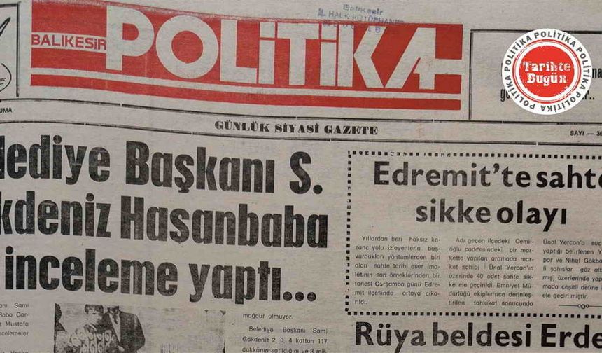 23 Şubat 1990 Cuma: Edremit’te sahte sikke