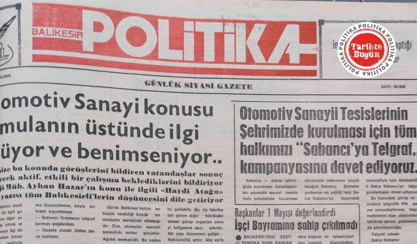 4 Mayıs 1990 Cuma: Otomotiv Sanayi umulanın üstünde ilgi görüyor