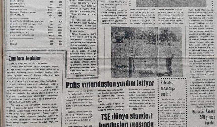 23 Haziran 1990 Cumartesi: Boşa akan suyun parası vatandaştan alınıyor