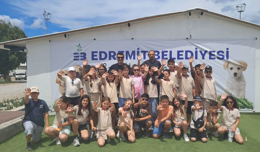 Edremit’te Minik Kalplerden Büyük İyilik: Sokak Hayvanlarına Ziyaret