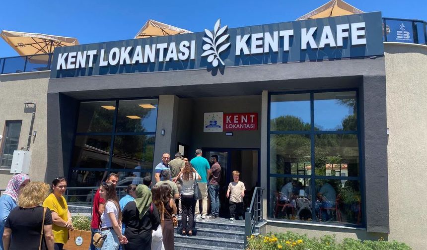 Edremit Kent Lokantası hizmete girdi: 100 liraya 3 çeşit yemek, tatlı ve meyve