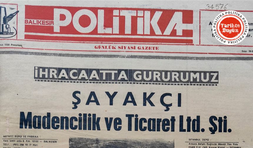 2 Temmuz 1992 Pazartesi: Kurban bayramı ilanları