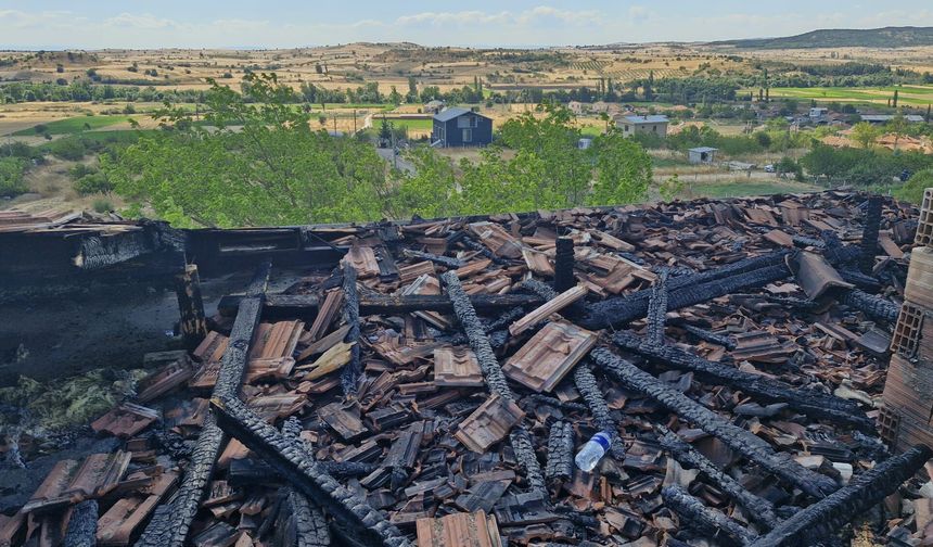 Kepsut Nusret Mahallesi'nde Arazi Yangını: Sağlık Ocağı Binası Alevlere Teslim Oldu