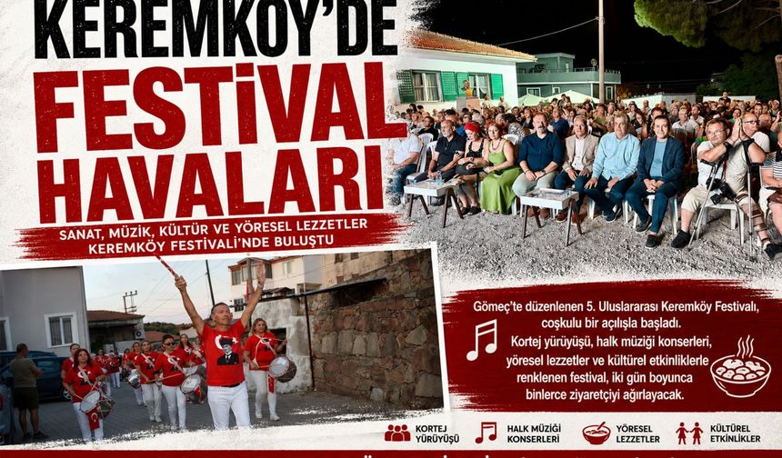 Gömeç'te kültür, sanat ve yöresel değerler festivalde buluştu