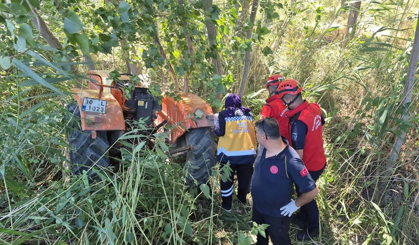 Son Dakika! Balıkesir Savaştepe'de Traktör Kazası: 1 Ölü, 1 Yaralı