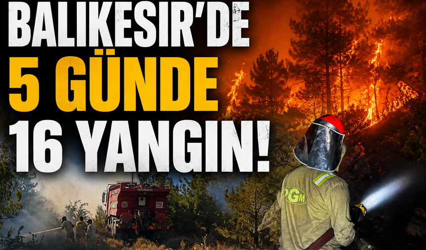 Balıkesir'de 5 Günde 16 Yangın: İhmal Felaketi Büyüttü