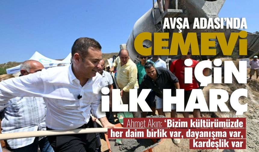 Avşa Adası'nda cemevi için ilk harç atıldı