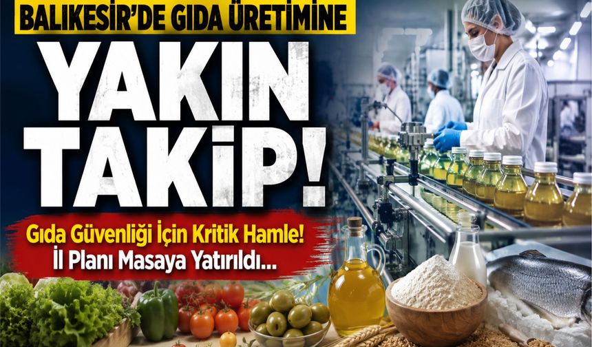 Balıkesir'de Gıda Üretimine Yakın Takip! Fabrikalarda Risk Analizi Yapıldı
