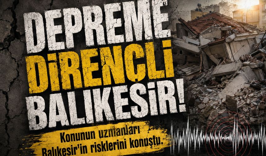 SINDIRGI DEPREMİNİN YIL DÖNÜMÜNDE “DEPREME DİRENÇLİ BALIKESİR” VURGUSU