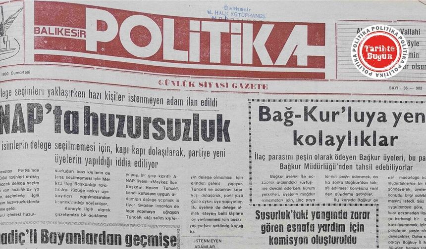 1 Eylül 1990 Cumartesi: ANAP’ta huzursuzluk