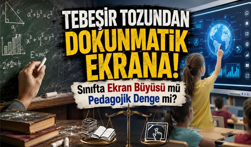 Tebeşir Tozundan Dokunmatik Ekrana: Sınıfta Ekran Büyüsü mü Pedagojik Denge mi?