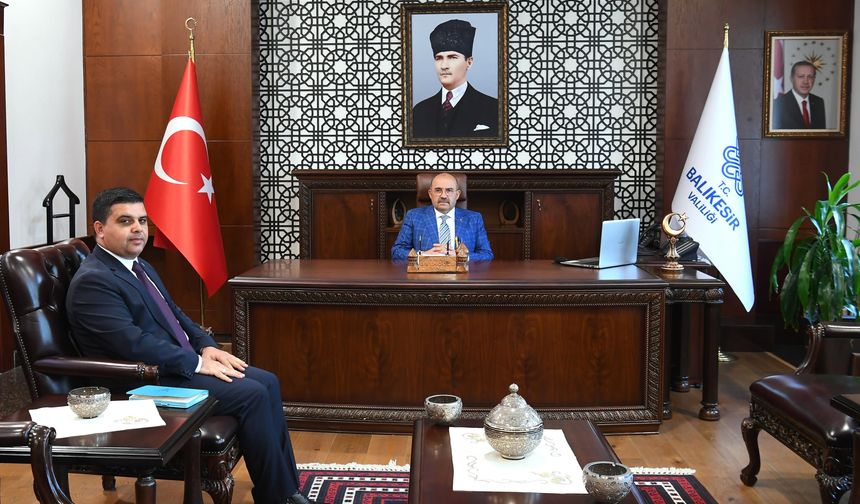 Bigadiç’te Yeni Kaymakam Göreve Başladı! Adem Balkanlıoğlu’ndan Vali Ustaoğlu’na Ziyaret