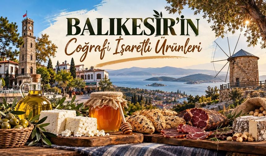 Türkiye'nin Coğrafi İşaret Haritası Açıklandı: Balıkesir 46 Ürünüyle İlk 10'da! Balıkesir’in Coğrafi İşaretli Ürünleri: