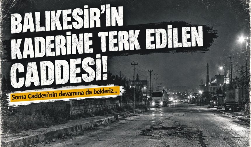 Balıkesir'in kaderine terk edilen caddesi!