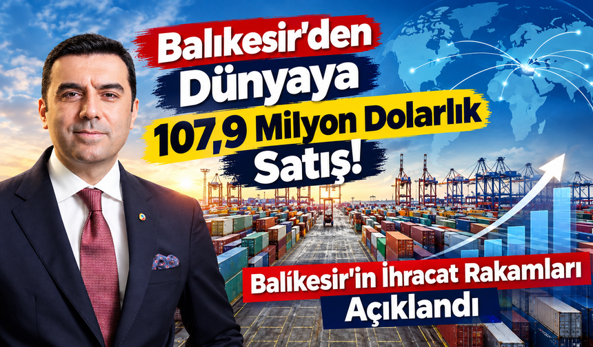 Balıkesir’den Dünyaya 107,9 Milyon Dolarlık Satış! Balıkesir'in İhracat Rakamları Açıklandı!