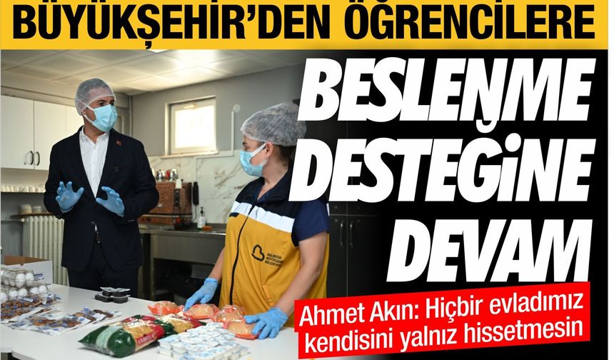 Balıkesir Büyükşehir Belediyesi'nden öğrencilere beslenme desteği