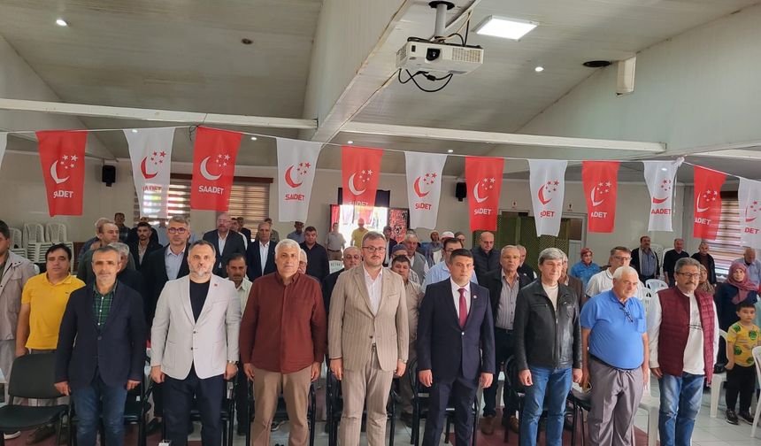 Saadet Partisi Bigadiç'te Başkan Değişti! Yeni İlçe Başkanı Ömer Faruk Özcan Oldu