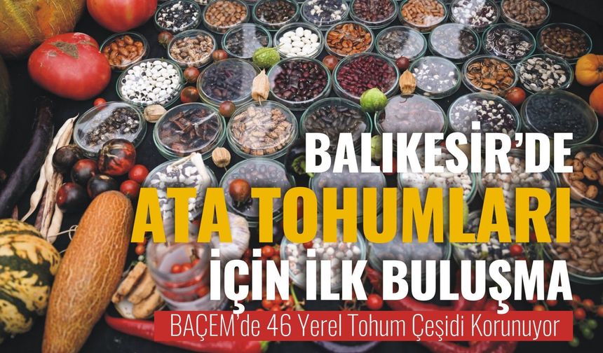 Balıkesir'de ata tohumları için ilk buluşma... BAÇEM’de 46 Yerel Tohum Çeşidi Korunuyor