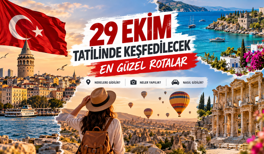 29 Ekim Tatilinde Nereye Gidilir? İşte 4 Günlük Tatil İçin Türkiye'nin En Güzel 7 Bölgesinden Gezi Rotaları!