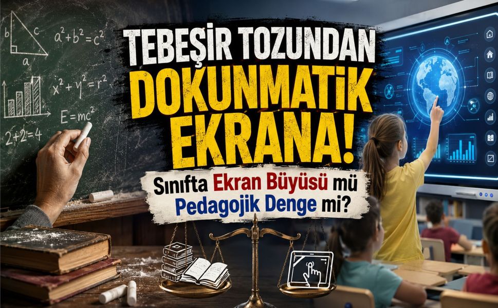 Tebeşir Tozundan Dokunmatik Ekrana: Sınıfta Ekran Büyüsü mü Pedagojik Denge mi?