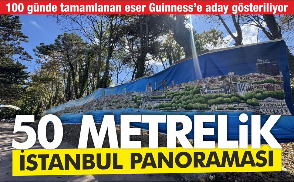 50 metrelik Dev İstanbul Kilyos’ta sergilendi: Guinness Dünya Rekorları’na aday