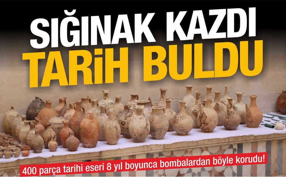 Sığınak kazarken tarihi hazine buldu: 400 parçayı 8 yıl boyunca korudu